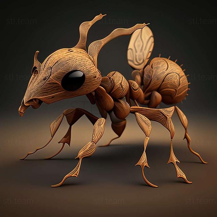 3D model Pheidole harrisonfordi (STL)